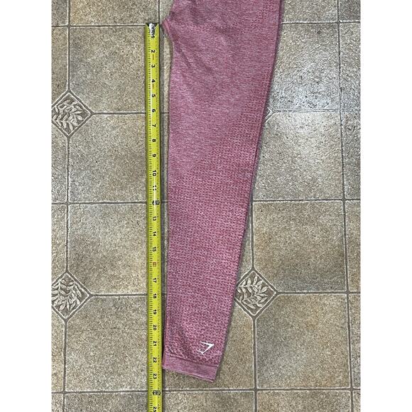 NWOT-Gymshark Vital Seamless Pink Contour Leggings Youth Size 24”X 22.5” - Picture 6 of 9